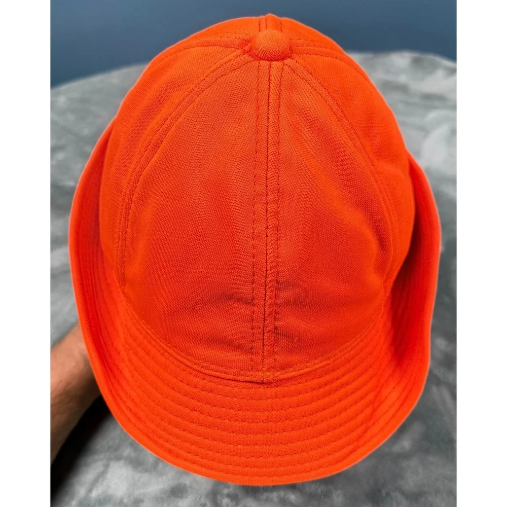 Buck Bay Blaze Orange Hunting Cap Mens L Snapback Hat Vintage